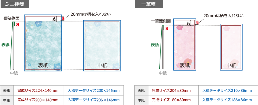 ミニ便箋一筆箋