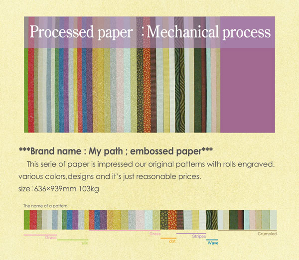 Processed papers:Mechanical process
